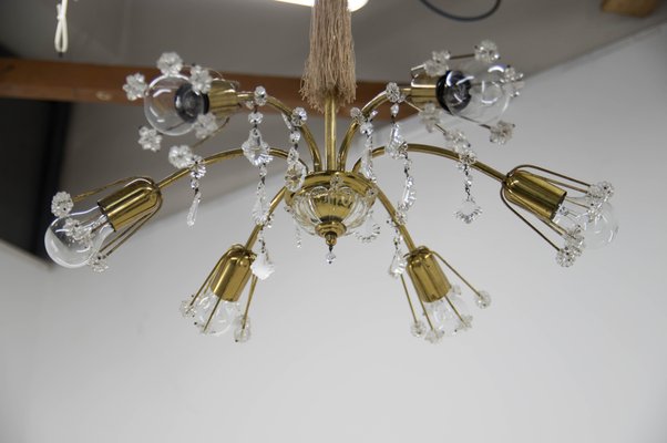 6-Light Chandelier by Emil Stejnar for Rupert Nikoll, Austria, 1950s-TZ-1107748