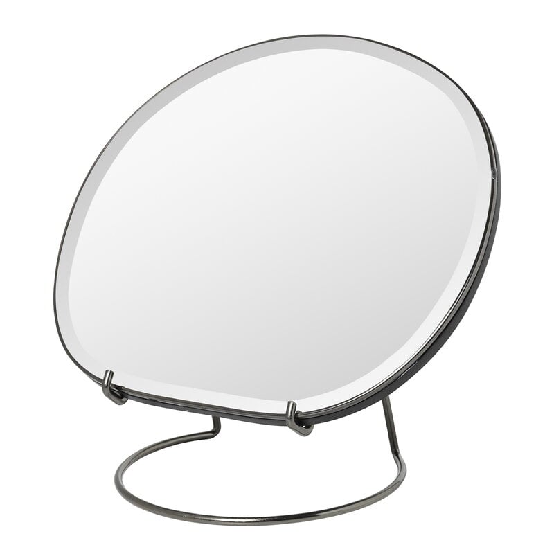 Pond table mirror by ferm LIVING #dark chrome #