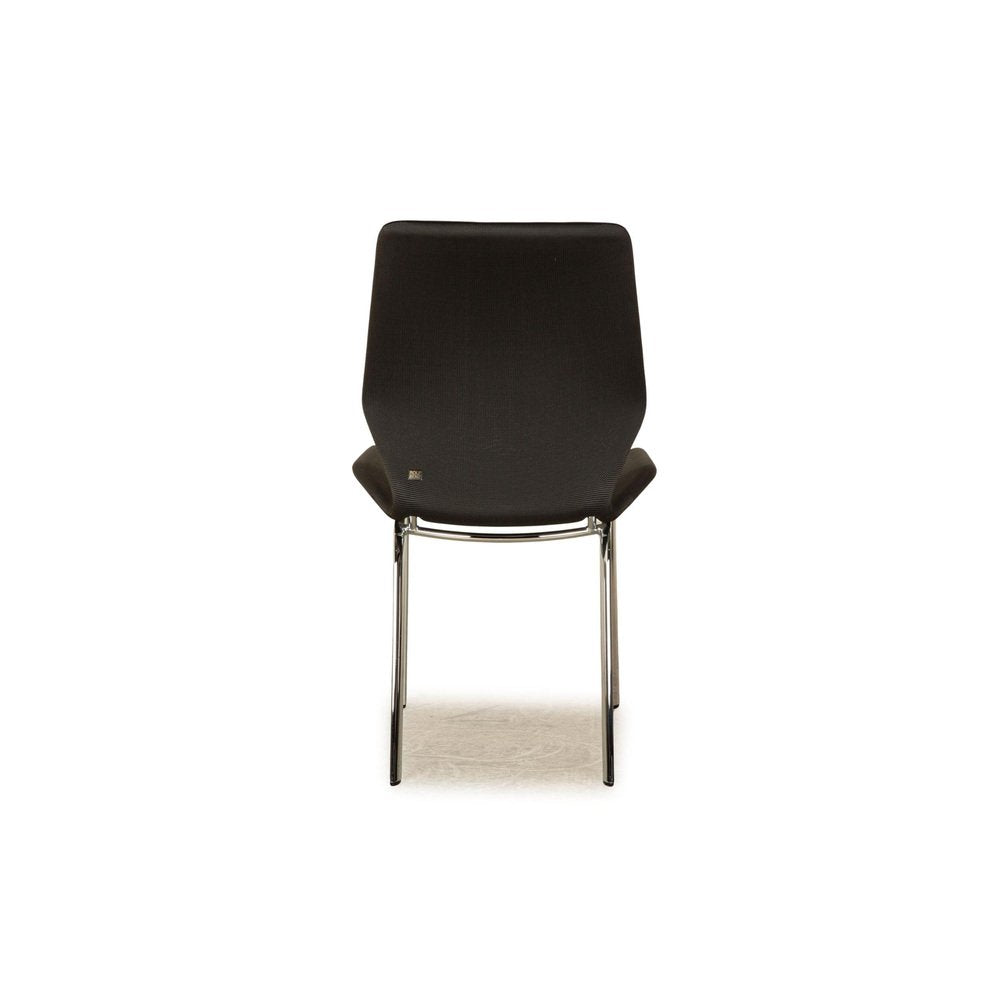 610 Chairs in Anthracite Fabric from Rolf Benz, Set of 8