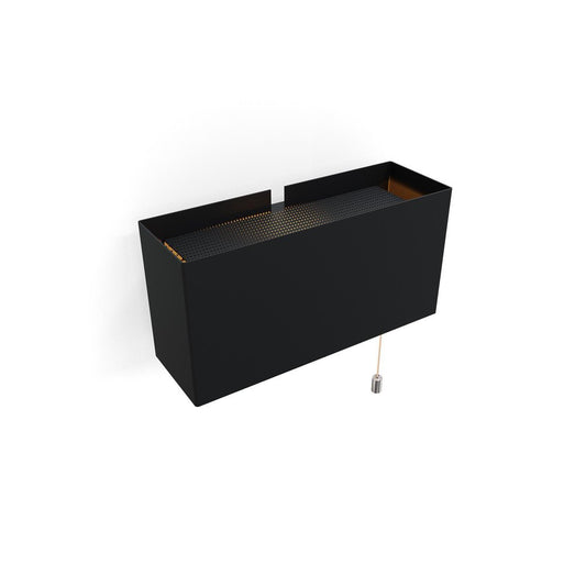 6135PM Black with Mini Pull Switch Wall Lamp from Disderot