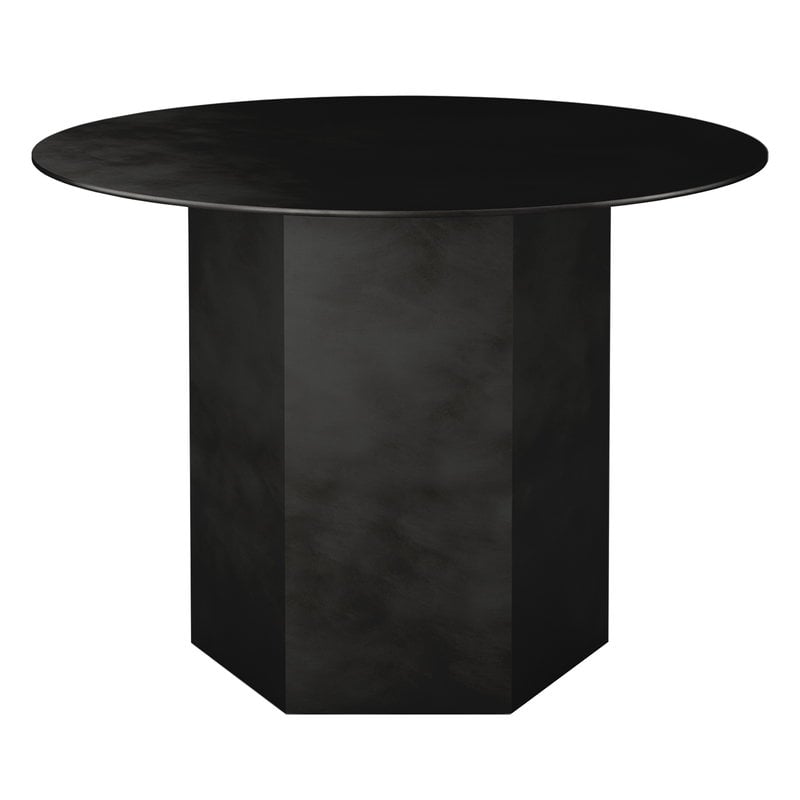 Epic coffee table by GUBI #round, 60 cm, midnight black steel #