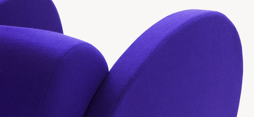 SIZE TEN - Polyester easy chair with armrests