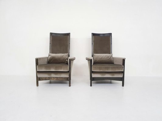 63970 Lounge Chairs by Umberto Asnago for Giorgetti Peggy, Italy 1990s, Set of 2-ZO-907191