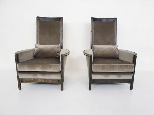 63970 Lounge Chairs by Umberto Asnago for Giorgetti Peggy, Italy 1990s, Set of 2-ZO-907191