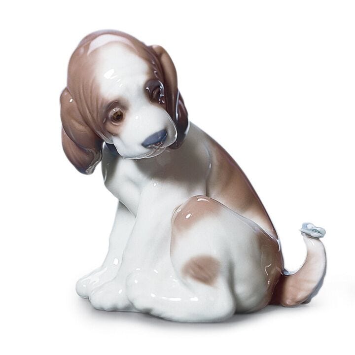 Gentle Surprise Dog Figurine by Lladró