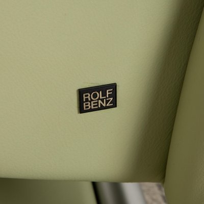 6500 Leather Armchair in Green - Yellow from Rolf Benz-RQW-2036288