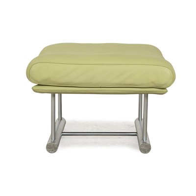 6500 Leather Stool Set in Green Yellow from Rolf Benz, Set of 2-RQW-2036329