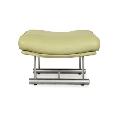 6500 Leather Stool Set in Green Yellow from Rolf Benz, Set of 2-RQW-2036329