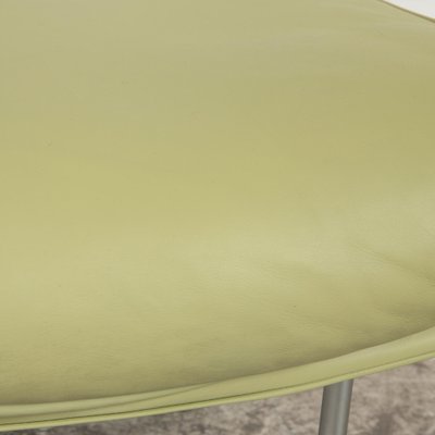 6500 Leather Stool Set in Green Yellow from Rolf Benz, Set of 2-RQW-2036329