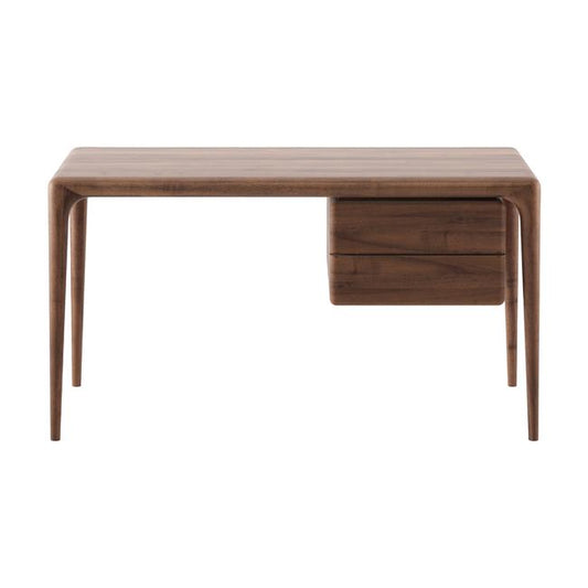 LATUS - Rectangular wooden writing desk with drawers