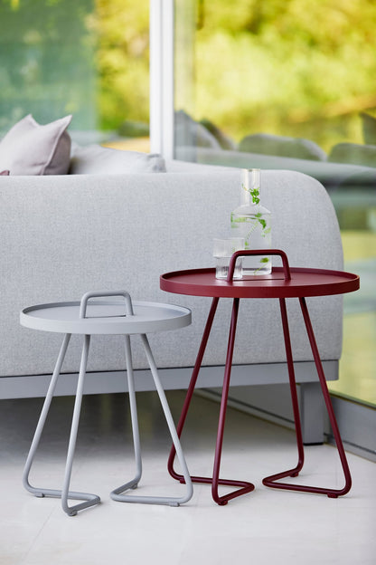 On-the-move table, small, dark green