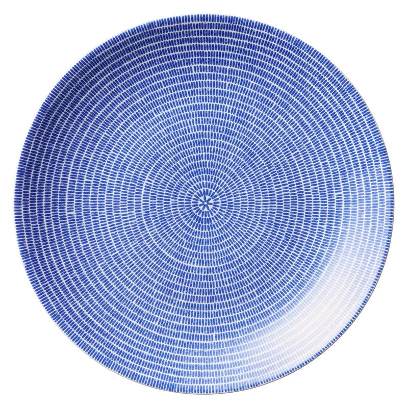 24h Avec plate 26 cm by Arabia #blue #