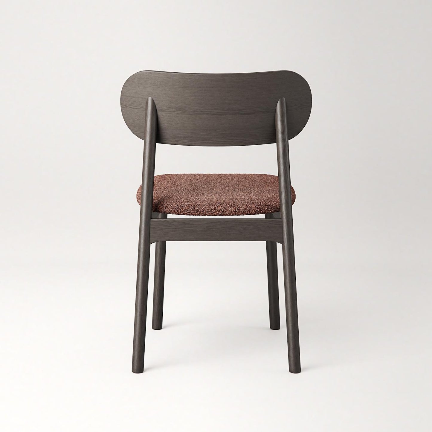 Decotique Elephant Dining Chair Dark Oak/Rust Bouclé