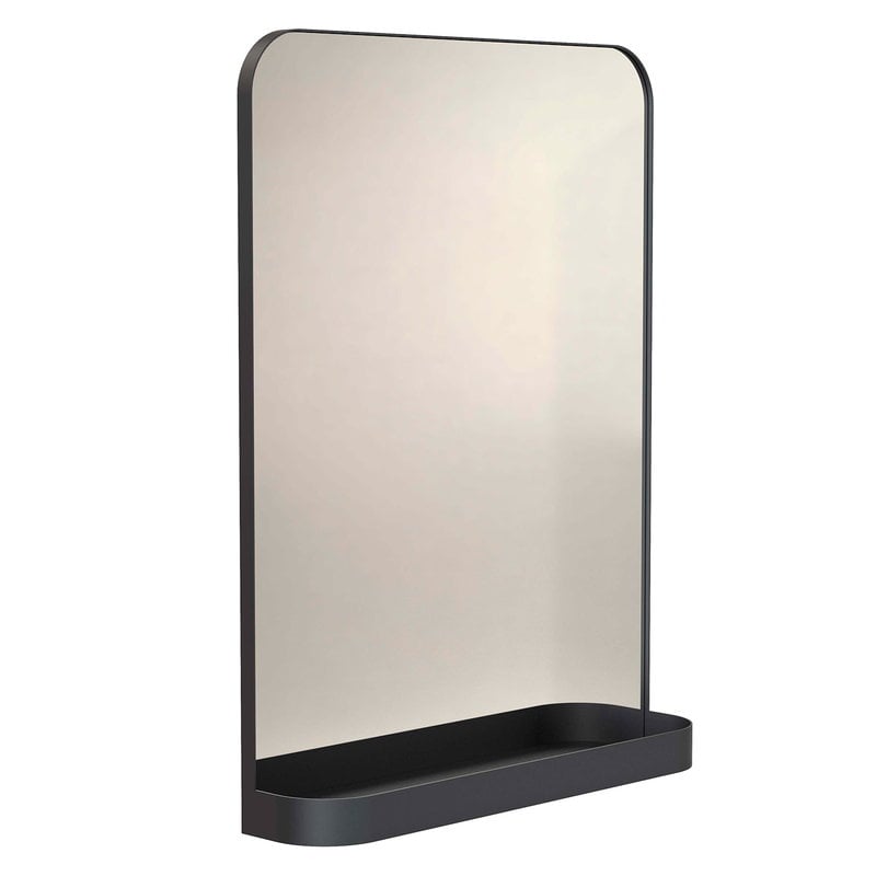 TB600 wall mirror by Frost #80 x 60 cm, black  #