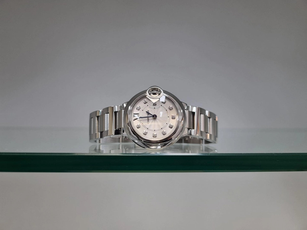 [빈티지/매장즉시발송] Cartier Ballon Bleu 발롱블루 (28mm | 스틸 | 11 다이아 인덱스)