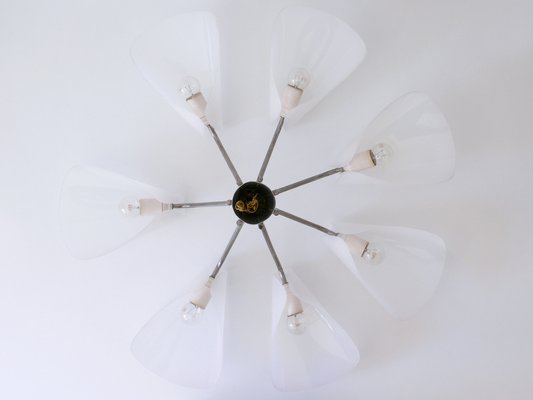 7-Armed Pendant Lamp, Germany, 1950s-WPT-1405262