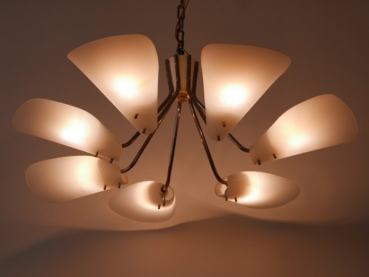 7-Armed Pendant Lamp, Germany, 1950s-WPT-1405262