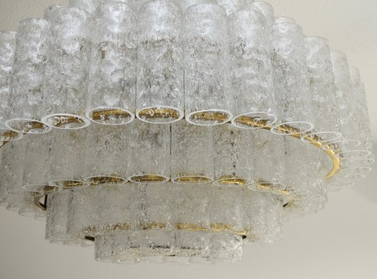 7-Tier Ice Glass Chandelier by Doria Leuchten, 1960s-HJP-1168173