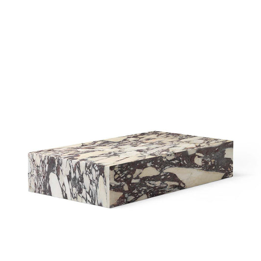 Plinth Grand marble coffee table by Audo Copenhagen #Rose Marble Calacatta Viola