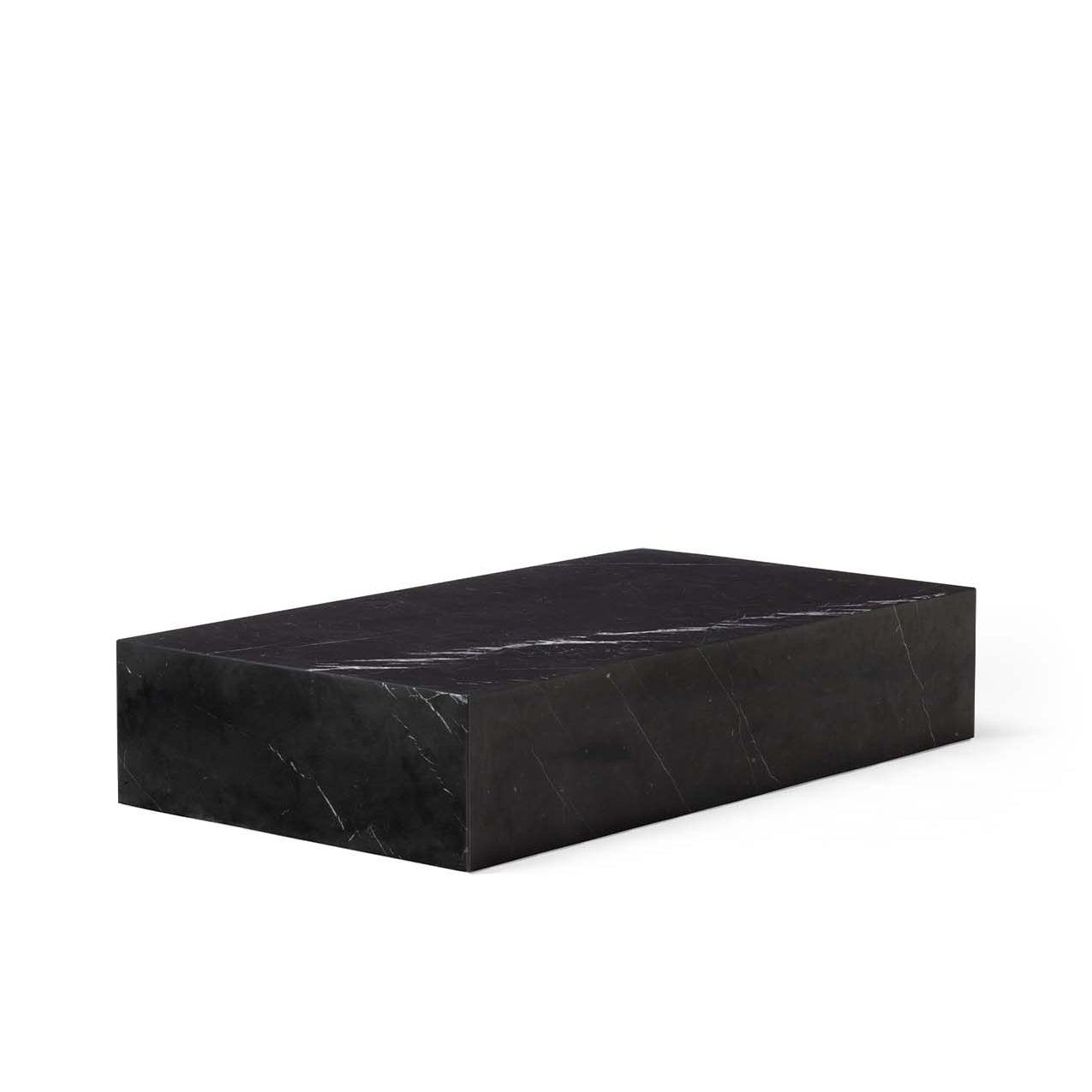Plinth Grand marble coffee table by Audo Copenhagen #Black Marble Marquina
