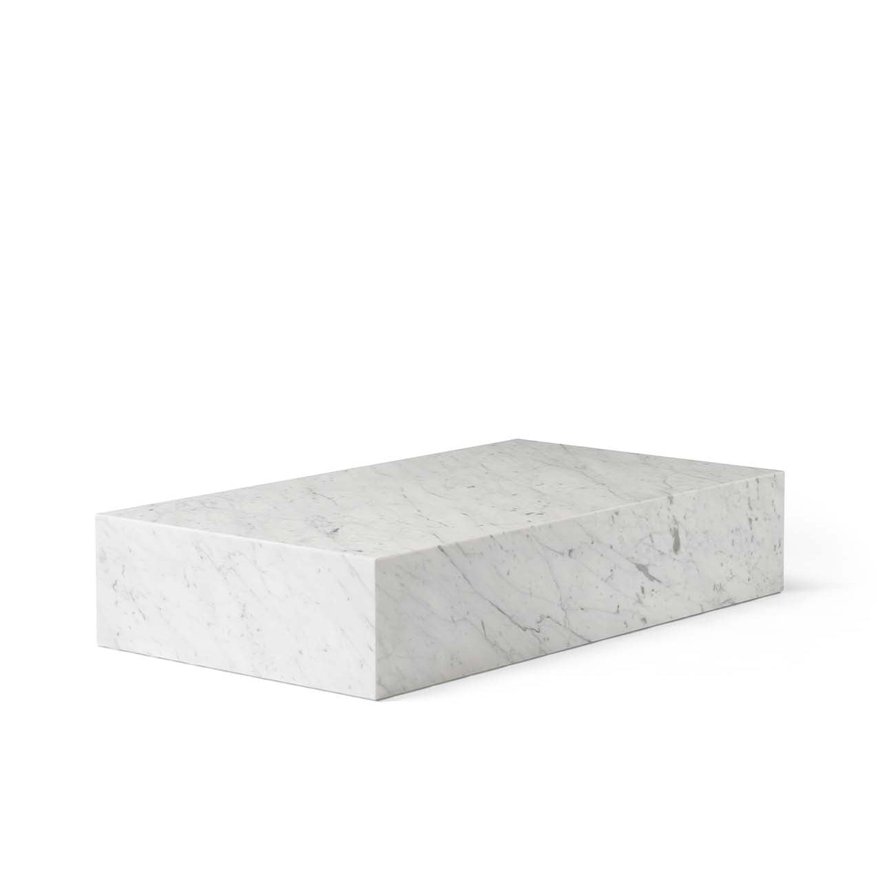 Plinth Grand marble coffee table by Audo Copenhagen #White Marble Carrara