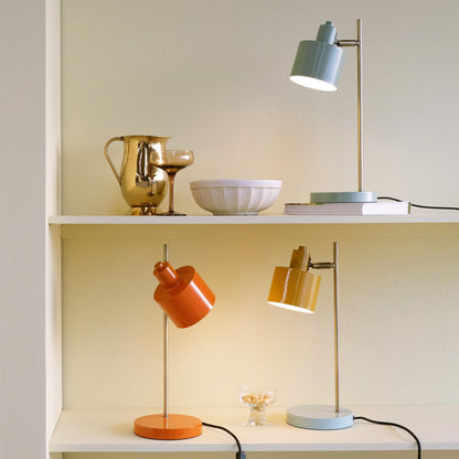 Dyberg Larsen Ocean Table Lamp Curry/ Brass/ Turquoise
