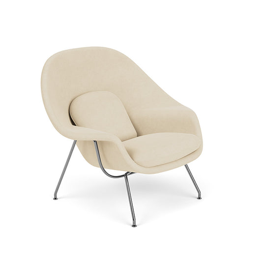 Womb Chair Medium (Frame - Polished Chrome / Upholstery Material - Circa) by Knoll