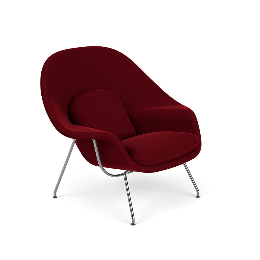 Womb Chair Medium (Frame - Polished Chrome / Upholstery Material - Circa) by Knoll