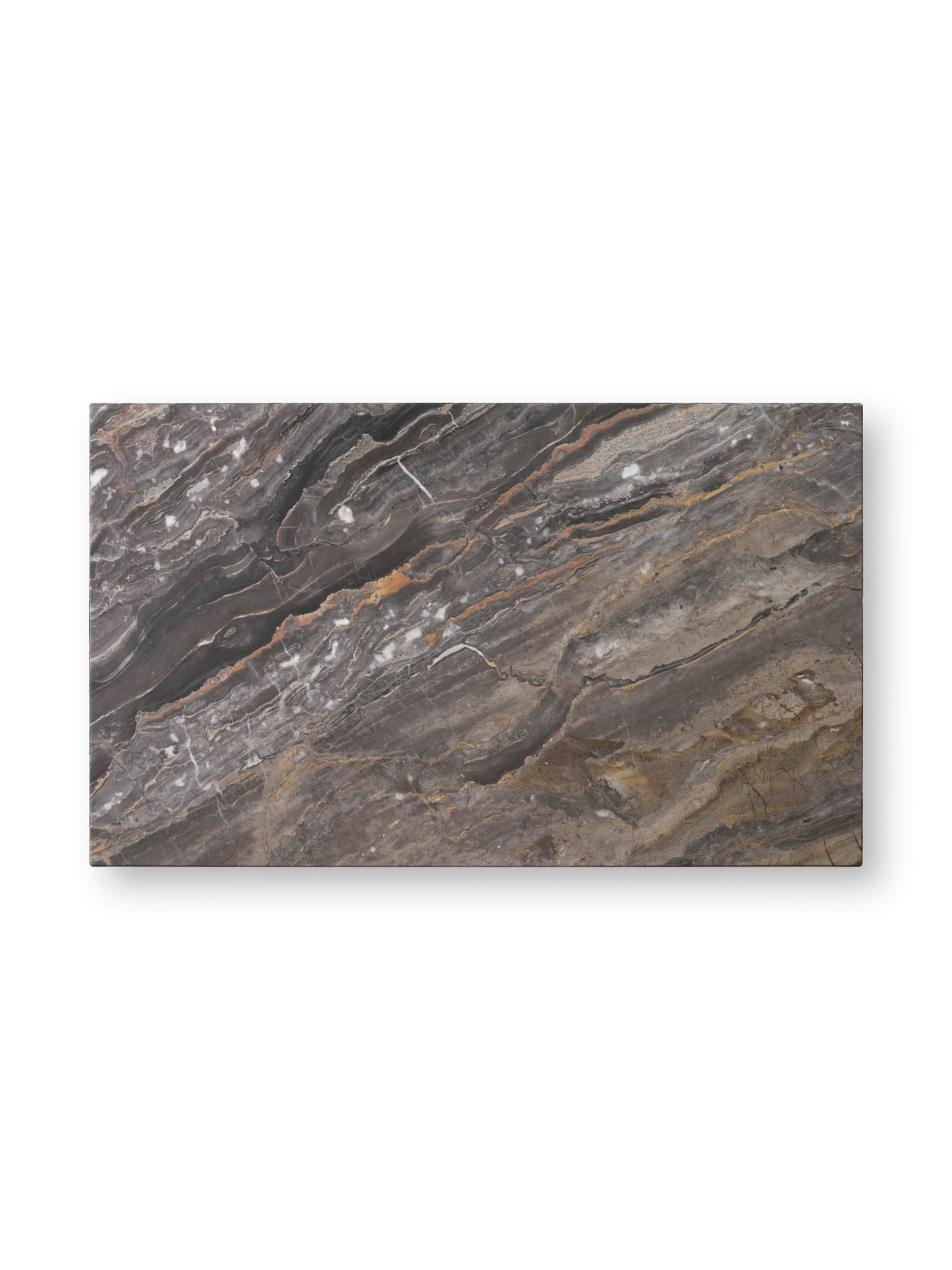 Plinth table, low, Grey Galaxy marble