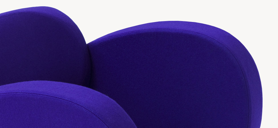 SIZE TEN - Polyester easy chair with armrests