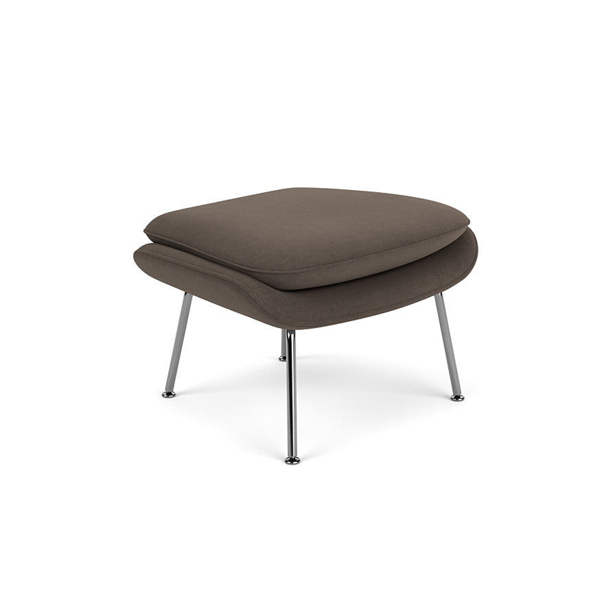 Womb Ottoman Medium (Frame - Polished Chrome / Upholstery Material - Ultrasuede) (Request Info)