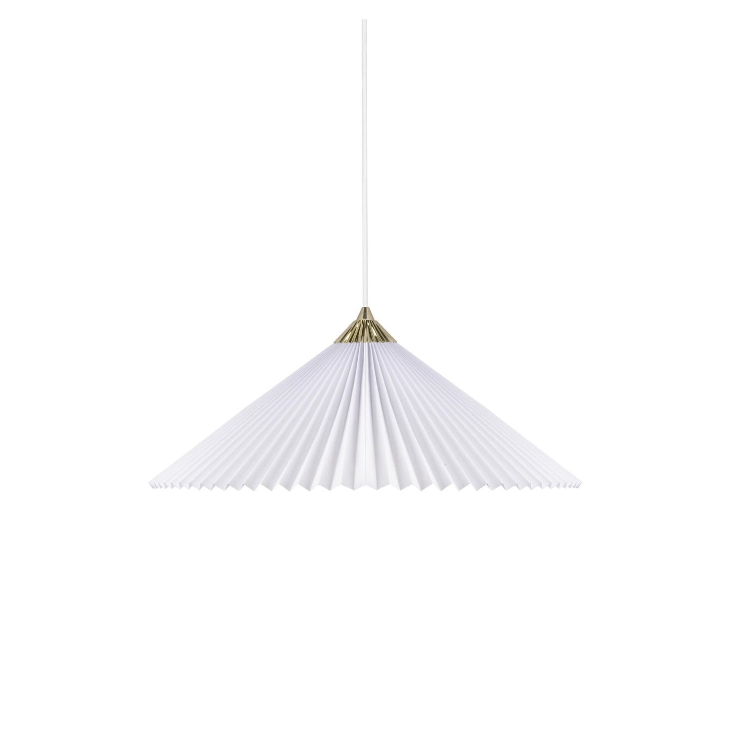 Matisse Pendant Lamp by Globen Lighting #Brass/ White