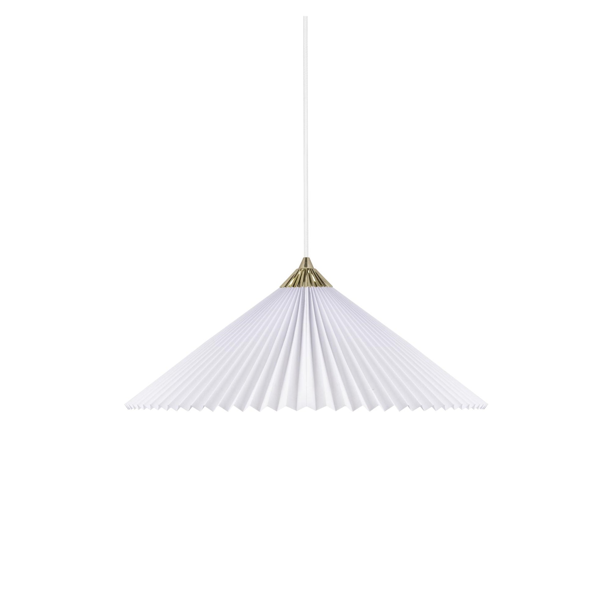 Matisse Pendant Lamp by Globen Lighting #Brass/ White