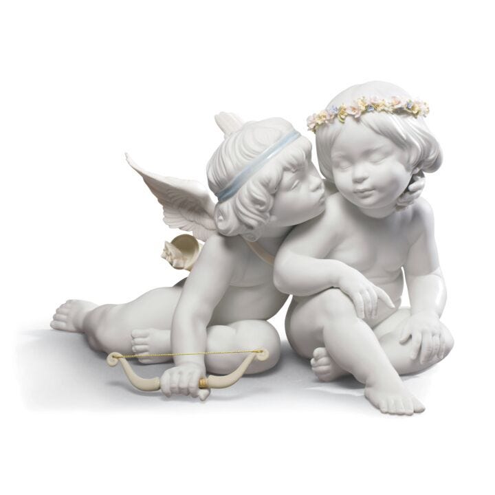Eros and Psyche Angels Figurine by Lladró