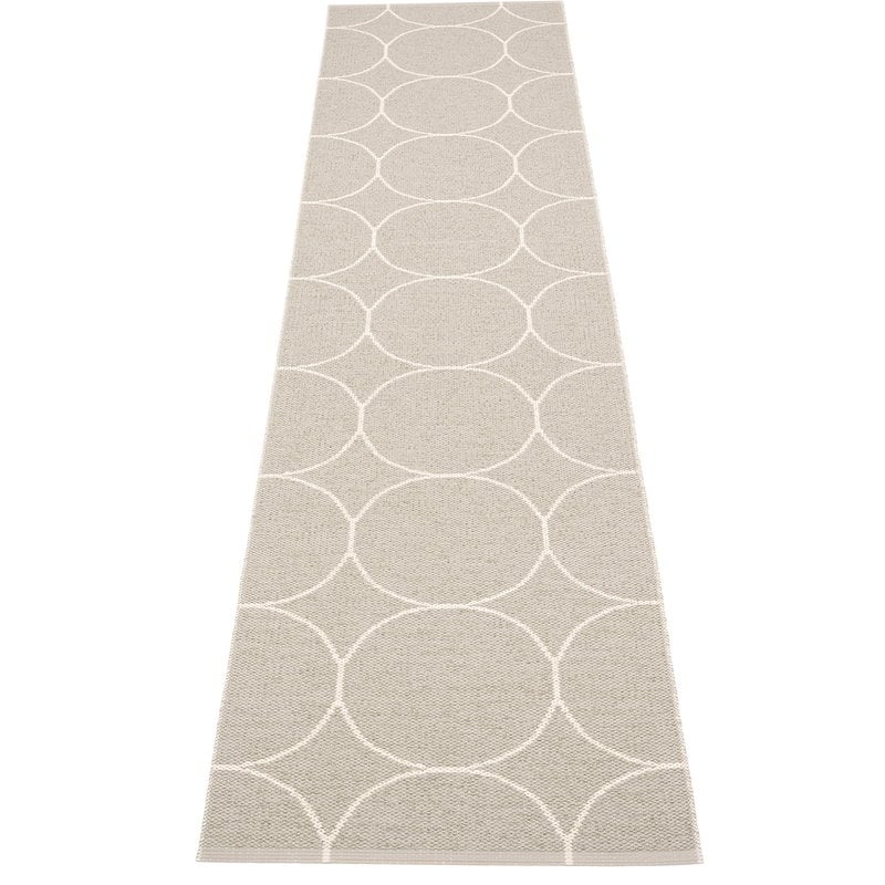 Boo rug 70 x 300 cm by Pappelina #linen - vanilla #