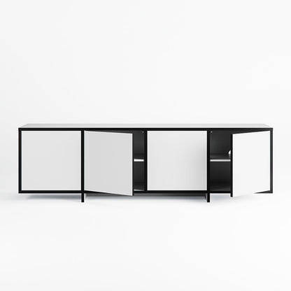 Department Noir TV Bench White/Black