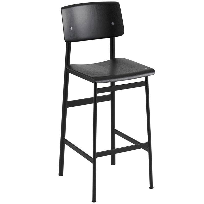 Loft bar stool 75 cm by Muuto #black #