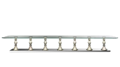 PALAZZO DUCALE 72 - Rectangular glass table