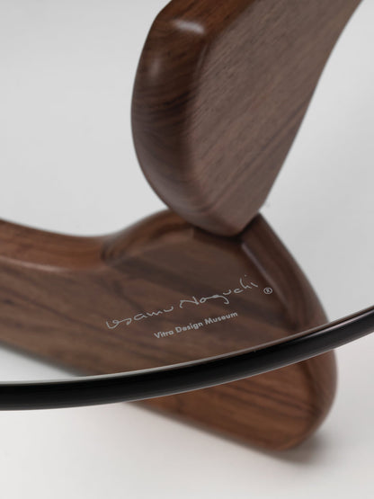 Noguchi coffee table, walnut