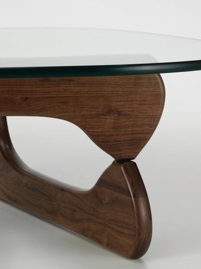 Noguchi coffee table, walnut