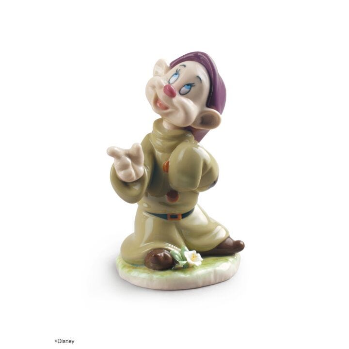 Dopey Snow White Dwarf Figurine by Lladró