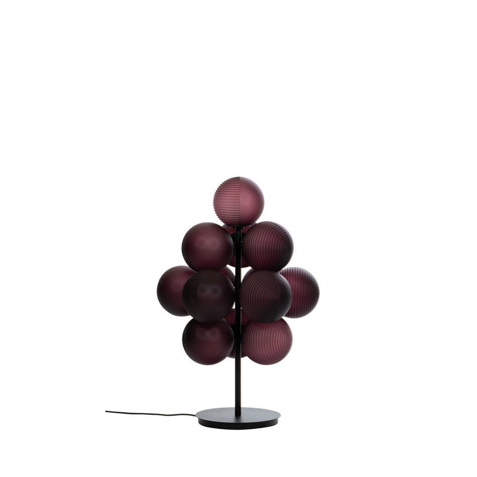 Stellar Grape Small - Blown Glass Table Lamp by Pulpo #Aubergine