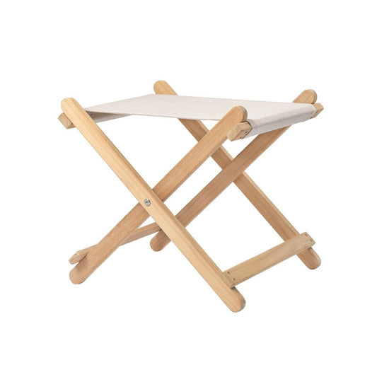 BM5768 Deck chair footstool by Carl Hansen & Søn #teak - off-white #