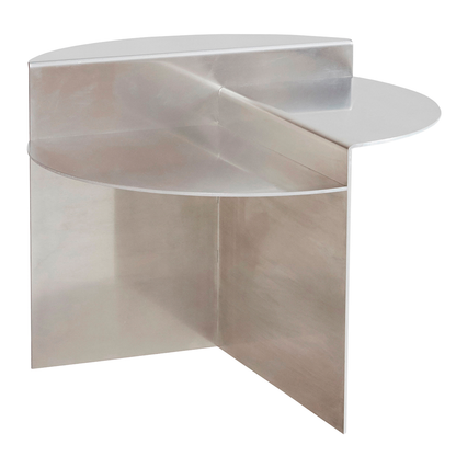 Rivet side table, aluminium