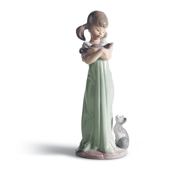 Don't Forget Me Girl Figurine by Lladró