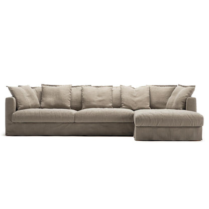 Decotique Le Grand Air 3-Seater Sofa Chaise Right Savage Linen