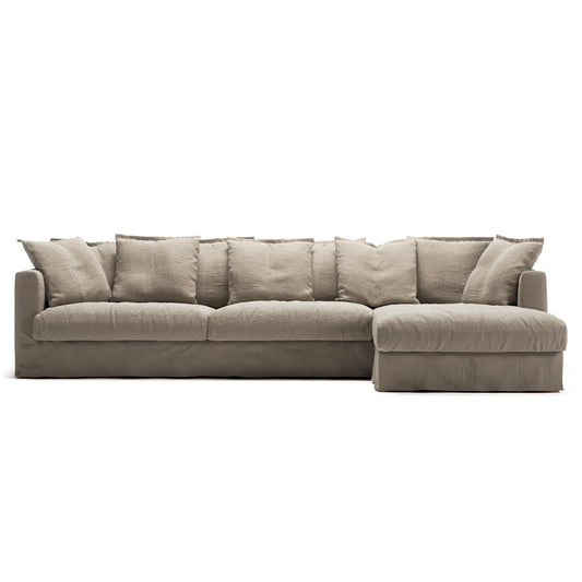 Decotique Le Grand Air 3-Seater Sofa Chaise Right Savage Linen