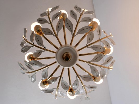 8-Flamed Pendant Lamp from Vereinigte Werkstätten, 1950s-WPT-1336748