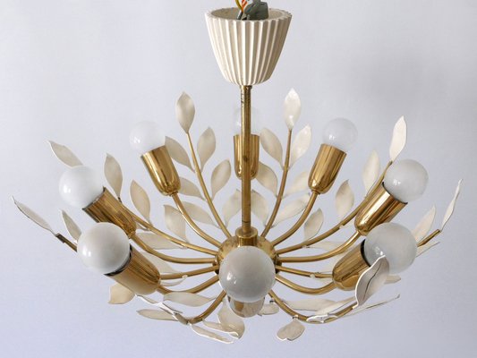 8-Flamed Pendant Lamp from Vereinigte Werkstätten, 1950s-WPT-1336748