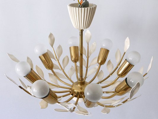 8-Flamed Pendant Lamp from Vereinigte Werkstätten, 1950s-WPT-1336748